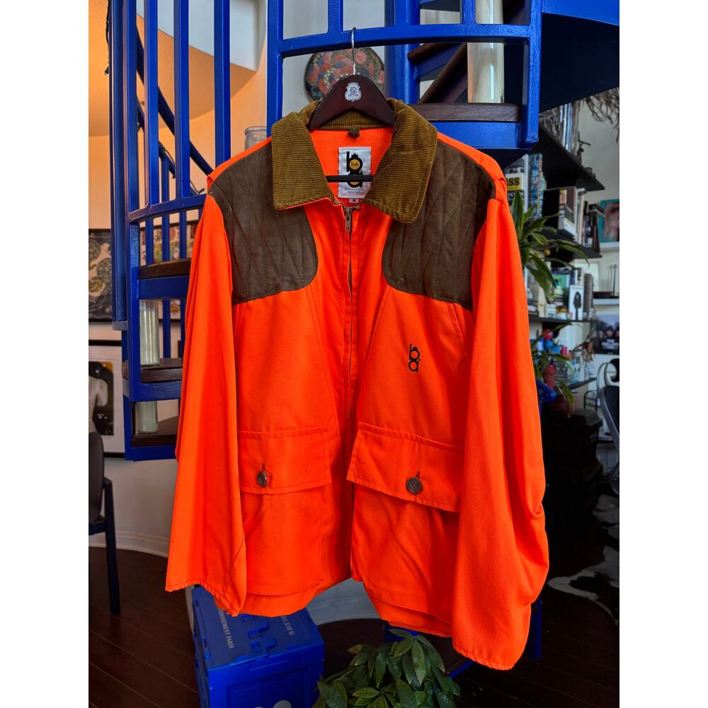 Vintage Bob Allen Blaze Orange Upland Hunting Jacket Size M (USA Made)